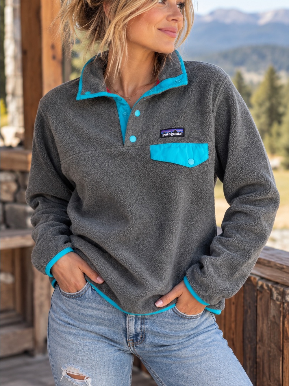 Patagonia Synchilla Snap-T Fleece Pullover – Women’s M